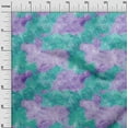 thumbnail image 2 of oneOone Cotton Poplin Twill Turquoise Green Fabric Texture Watercolor Sewing Fabric By The Yard Printed Diy Clothing Sewing Supplies 56 Inch Wide, 2 of 2