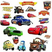 DISNEY CARS 19 BiG Piston Cup Wall Stickers Lightning McQueen Room Decor Decals