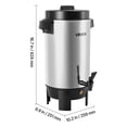 thumbnail image 6 of VEVOR Commercial Coffee Urn, 40 Cup 203oz Hot Beverage Dispenser with Dripless Faucet, 1090W Quick-Brewing Coffee Maker, Automatic Temperature Control, for Catering, Party, Church & Restaurant, 6 of 9