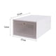 thumbnail image 3 of Caja De Almacenamiento Caja de almacenamiento de zapatos, estante tipo cajón a prueba de polvo con solapa de plástico transparente grueso Likrtyny Para estrenar, 3 of 6