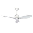thumbnail image 5 of Goozegg 48 inch Ceiling Fans No Light Remote Control Reverse Airflow, Modern, White, 5 of 7