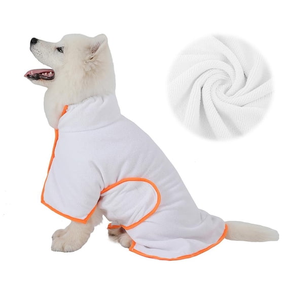 Absorbent Microfiber Dog Bathrobe Towel, Pet Grooming Drying Coat for Small, Medium & Large Dogs, Perfect After Bath Collection