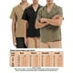 Calzi Men Buttons T Shirts Vintage T-shirt Casual Loose Fit Summer Tops