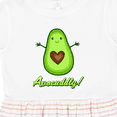 thumbnail image 4 of Inktastic Avocuddly Cute Avocado Girls Toddler Dress, 4 of 5