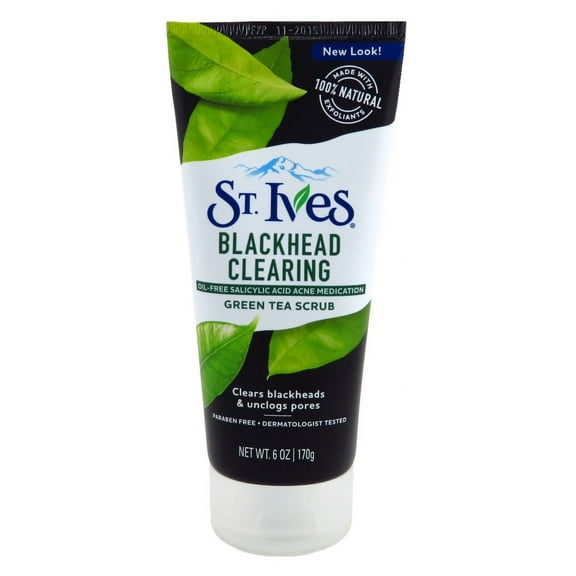 St Ives Scrub Green Tea Blackhead Clearing 6oz (Pack of 3)