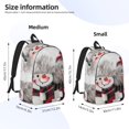 thumbnail image 2 of Fotbe Christmas Snowman With Hat Mochila de Lona con Estampado, Mochila Duradera, Mochila Versátil de Alta Calidad, Mochila Compacta Vintage-Small, 2 of 5