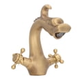 thumbnail image 3 of Robinet de Lavabo Style Européen Mitigeur Laiton Rétro Mitigeur Laiton Compact et Léger, 3 of 5