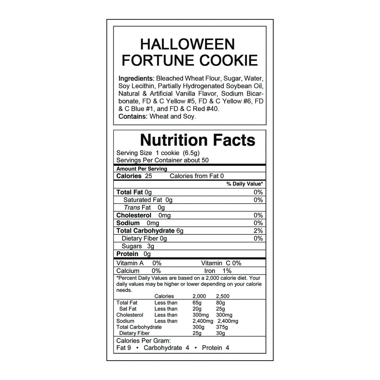 Fun Express Halloween Fortune Cookies, Edibles, Halloween, 50 Pieces
