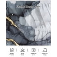 thumbnail image 7 of Marble Texture Bed Skirt California King Size 18" Drop Gray Marble Abstract Art Ruffled Wrap Around Bed Skirts Adjustable Elastic Bedskirt Dust Ruffle for California King Size Bed, 7 of 7