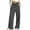 Dark Gray, variant on GTEYOIJN Ladies' Casual Pants Scrub Pants Wide Leg Sweatpants Women Baggy Elastic High Waisted Pants Loose Fit Pull On Track Flare Trouser