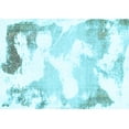 thumbnail image 1 of Ahgly Company Indoor Rectangle Abstract Light Blue Modern Area Rugs, 4' x 6', 1 of 4