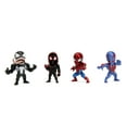 thumbnail image 2 of Jada Spider-Man 2.5" Metalfigs 4 Pack – Classic Spider-Man, Miles Morales Hoodie, Venom, Spider-Man 2099 – Collectible Figures, Wave 2 – Ages 8+, 2 of 5