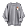 thumbnail image 5 of Jsaierl Halloween Sweatshirts for Women Spooky Ghost Graphic Pullovers Fall Loose Fit Crewneck Long Sleeve Sweater Tops Halloween Party Supplies, Sizes S-2XL, 5 of 7