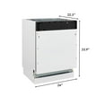 thumbnail image 4 of 24" Top Control Tall Tub Dishwasher in Black Matte with Stainless Steel Tub and 3rd Rack (DWV-BLM-24), 4 of 5
