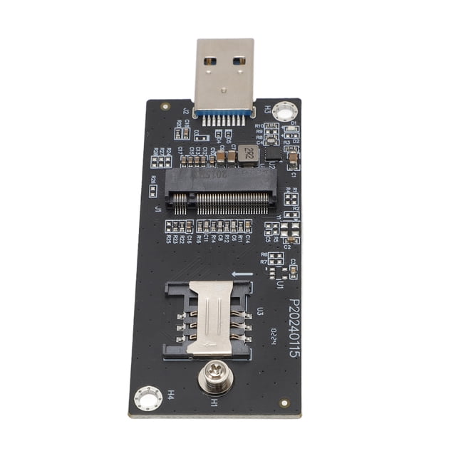 M.2 Key B to USB 3.0 Adapter for 4G 5G WWAN Module NGFF M.2 KeyB to USB3.0 Converter with SIM Slot Ethernet Card for Wins Linux OS X