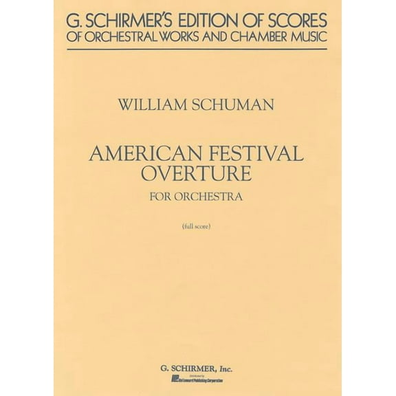 American Festival Overture: Study Score No. 23
