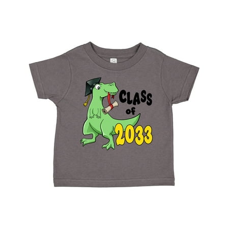 

Inktastic Class of 2033 Green Dinosaur with a Cap and Diploma Gift Toddler Boy or Toddler Girl T-Shirt