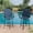Blue, variant on BouPower 2 Piece Outdoor Swivel Bar Stools Set, 27.5 Inch Bar Height Patio Chairs with 360° Rotation, High Back, Armrests and Textilene Seat for Deck, Porch, Poolside, Backyard
