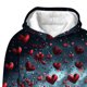 thumbnail image 4 of Sudadera con capucha para niños, de invierno, con estampado largo de terciopelo, informal y cómoda, de manga larga, de poliéster., 4 of 5