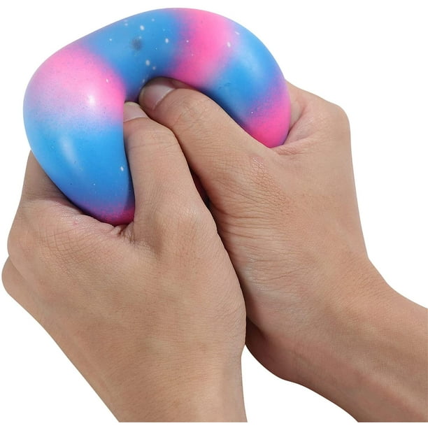 HTAIGUO Stress Balls Fidget Sensory Toy Squishy Rainbow Stress