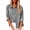 Gray, variant on Womens Loose Denim Button Down Shirt Long Sleeve Collared Jean Top with Chest Pocket Curved Hem Relaxed Fit Blouse Dark Blue S