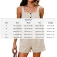 thumbnail image 2 of Guluxicc Women's Linen Romper Square Neck Loose Sleeveless Summer Jumpsuits One Piece Vacation Beach Outfits with Pockets, 2 of 6