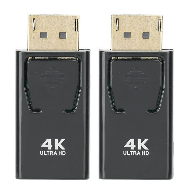 2pcs 4K x 2K DisplayPort Male to HDMI Female Adapter Converter for HDTV Computer