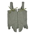 thumbnail image 4 of UAYOTSE Womens Overbust Corset Tie Front Lace-up Back Bustier Shapewear Top,Green L, 4 of 9