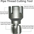 thumbnail image 3 of LAMIRO Integrated Internal & External Pipe Threading Tool,Pipe Thread Cutting Tool,Thread Maker Tool For Electric Drill,1/2" (DN15) 3/4" (DN20) Pipe Sizes Rethreading Tool, 3 of 7