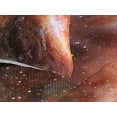 thumbnail image 3 of Ambesonne Nebula Quilted Coverlet 3 Pcs, Gas Cloud in Deep Space, Queen Size, Burnt Orange Black, 3 of 4