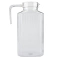 thumbnail image 2 of Small Plastic Pitcher With Lid Acrylic Juices Pitcher, Transparent Water Pitcher Juices Jugs Broken  Beverage Jugs, For Storing Water Milk Juices Tea Lemonade, With Lid And Handle, 2 of 8