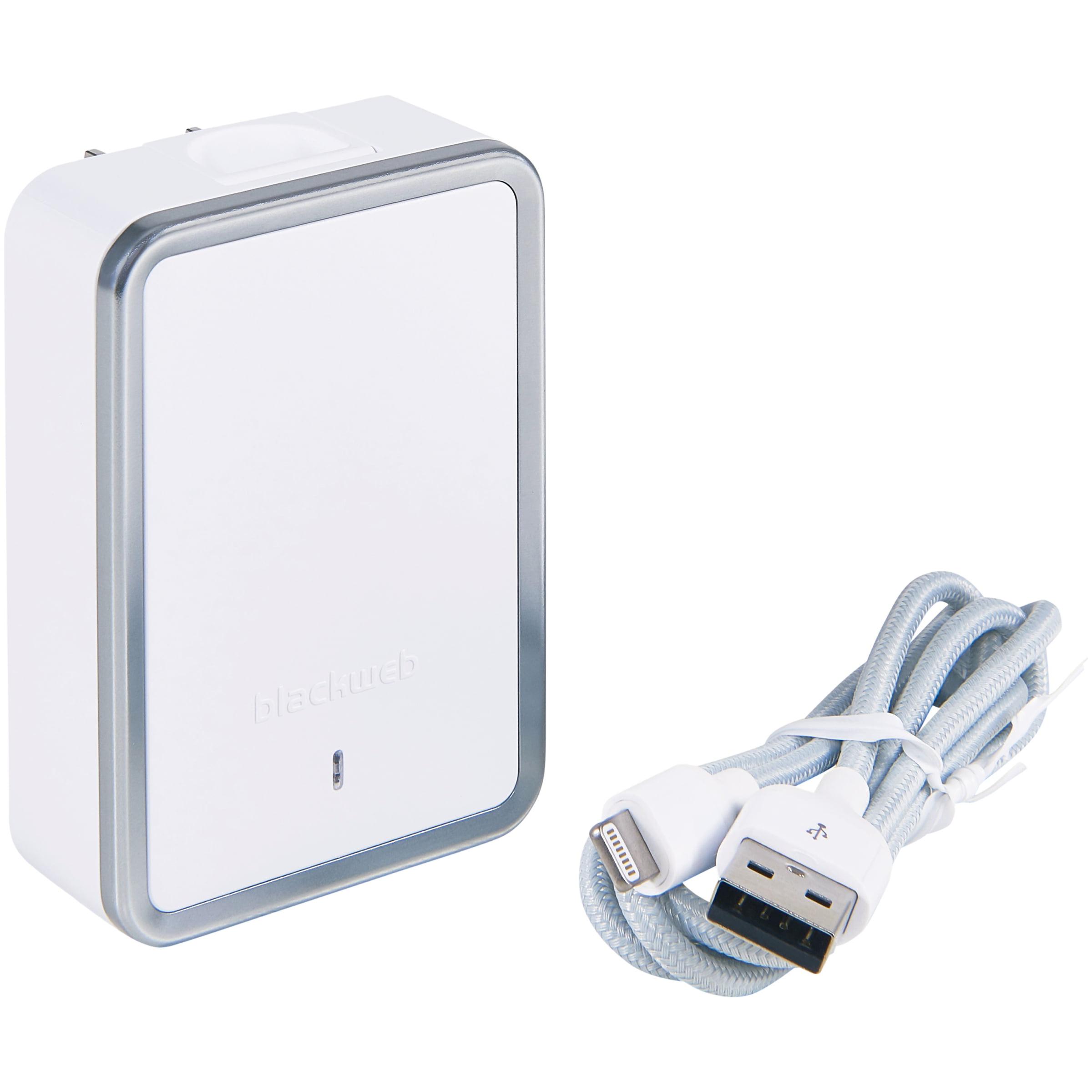 Blackweb  Amp Dual-Port USB Wall Charger, White – Walmart Inventory  Checker – BrickSeek