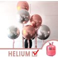 thumbnail image 3 of Globos de oro rosa, 6 piezas de decoraciones de cumpleaños de oro rosa, globos gigantes de aluminio 4D de 18 pulgadas, globos grandes de Mylar para despedidas de soltera, 3 of 4