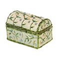 thumbnail image 1 of Joyero con de esmalte, caja de regalo de recuerdo, estuche de escritorio para guardar anillos, colgantes y amuletos, decoración del hogar. Azul, 1 of 10