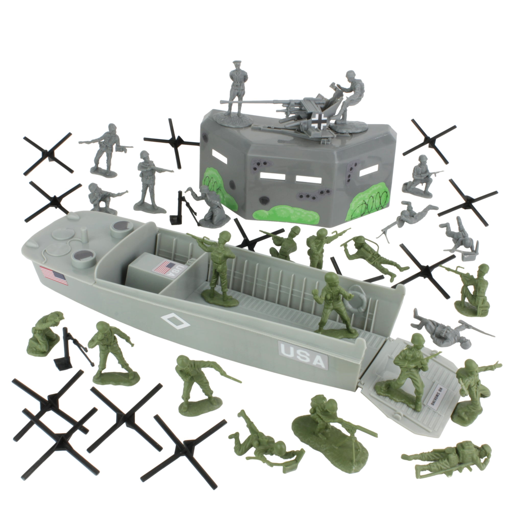 BMC Toys Military People - WW2 D-Day Utah Beach 40pc Soldier