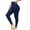 Navy, variant on MANIFIQUE Leggings for Women Tummy Control Seamless High Waisted Compression Leggings Non-See-Through