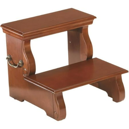 Wooden 2 stair Step Stool Cherry Step Stool Walmart