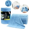thumbnail image 2 of 1 Pack 20 Pcs Microfiber Cleaning Cloth Roll - Reusable Paper Towels Tear Away, Microfiber Towels for Cars, Super Absorbent Lint Free Cleaning Rags for House, Kitchen, Window, 9.84 Inch, Blue, 2 of 7
