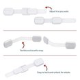 thumbnail image 6 of 8 Pack Baby Proofing Cabinet Strap Locks, Child Safety Strap Locks Childproof for Toilets Seat Fridge Drawer Cabinet Locks, 6 of 8