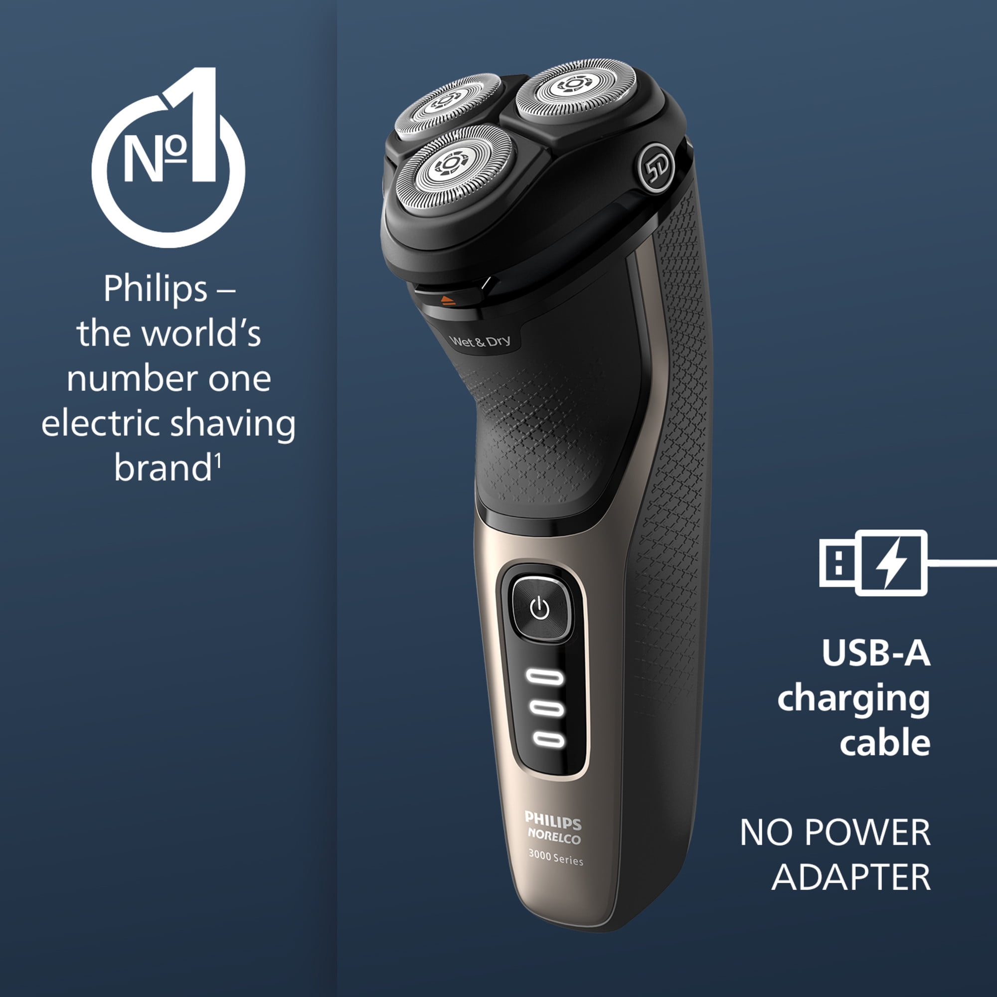 Philips Norelco Caretouch, Rechargeable Wet & Dry Shaver with Pop-Up Trimmer