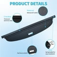 thumbnail image 4 of WheelX Cargo Cover fits for Honda Prologue 2024-2025 Retractable cover, Leather, Expandable, Privacy Shade, Trunk Cover security Shield Shade, 4 of 7