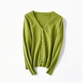 thumbnail image 4 of Cethrio Girls Cardigan Sweaters, Fall Winter Button Down Long Sleeve V Neck Knitted Cardigans Size 6-7 Years Mint Green, 4 of 4