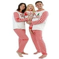 thumbnail image 2 of MesaSe Correspondant à la Famille Pyjamas Parent-Enfant Costumes Santa Rayures Tops + Pantalons Ensemble, 2 of 7