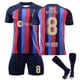 thumbnail image 2 of KEVCHE 2223 FC Barcelona Jersey 3 Piezas Sets, Adultos Futbol PEDRI Jersey Number #8 Printed Soccer Jerseys Shorts Socks Set Camiseta Barcelona, Camp Nou Jersey Barcelona Futbol Adultos, #8/XS, 2 of 7