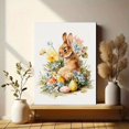 thumbnail image 6 of Qisvanset Watercolor Bunny Easter Eggs Flowers Canvas Print 15.75x11.81 Inches, 6 of 8