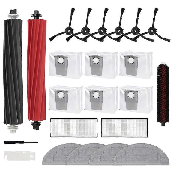 For S8 Pro Ultra Robot Vacuum Cleaner Replacement Parts Main Side Brush Mop Pad Washable Filter Vacuum Bags