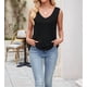 thumbnail image 4 of Camisetas Sin Mangas de Verano para Mujer, Camisetas Sin Mangas, Cuello en V, Ropa Informal Holgada, Conjuntos. Negro S, 4 of 10
