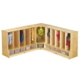 thumbnail image 5 of Toddler 5 Section Coat Locker with Step - with Clear Cubbie-Trays, 5 of 6