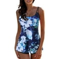 thumbnail image 3 of Maillot de Bain Femme une Pièce Femme Conservateur Imprimé Dos à Bretelles Tankini Ensemble Deux Pièces Maillots de Bain Robe de Bain Maillots de Bain Femme en Liquidation, 3 of 9