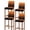 Orange, variant on Navy Blue Black Ombre Bar Stool Covers Set of 6, Modern Abstract Striped Gradient Stretch Washable Bar Chair Covers with Backs, Removable Pub Counter Height Chair Cover for Kitchen Dining Room Cafe